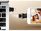 ADATA USB-C OTG READER USB3.1/Type-C for microSD Black