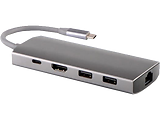 Helmet PEC-CM18J 9 Port USB-C Mini Dock / Grey