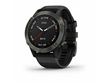 GARMIN fenix 6 Pro Sapphire Carbon Gray DLC with Black Band 010-02158-11 / Grey