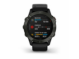 GARMIN fenix 6 Pro Sapphire Carbon Gray DLC with Black Band 010-02158-11 / Grey
