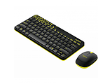 KIT Logitech Wireless Combo MK240 / Keyboard + Mouse / USB / Yellow