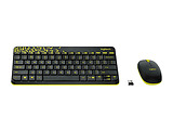 KIT Logitech Wireless Combo MK240 / Keyboard + Mouse / USB / Yellow