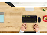 KIT Logitech Wireless Combo MK240 / Keyboard + Mouse / USB / Yellow