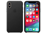 Apple Original iPhone XS Leather Case / Black