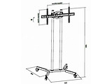 Reflecta TV Stand 55P Mobile Stand for Displays