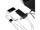 USB 3.0 Hub TP-LINK UH720 / 7 Ports + 2 Charging Ports / External power adapter / Black
