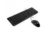 KIT Sven KB-S330C / Keyboard & Mouse / Splash proof / Black