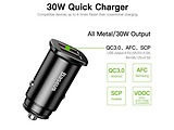 Baseus Square metal 30W Dual QC3.0 CCALL-DS01 / Black