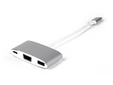 LMP USB-C to VGA + USB 3.0 + USB-C charging Multiport Adapter 15093 / Silver