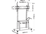 CHARMOUNT CT-FTVS-T14 Mobile Stand for Displays 55-90" / Black