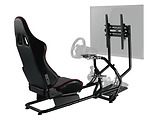 Lumi Classic Racing Simulator Cockpit Seat LRS03-BS with Monitor & Gear Shifter Mount / Black