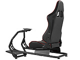 Lumi Classic Racing Simulator Cockpit Seat LRS03-BS with Monitor & Gear Shifter Mount / Black