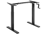Lumi N05-22D Compact Manual Sit-Stand Desk Frame with Square Column