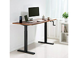 Lumi N05-22D Compact Manual Sit-Stand Desk Frame with Square Column