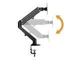 Brateck LDT25-C024 Stylish Dual Monitors Gas Spring Arm / Black