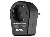 Sven SF-01U Surge Protector Black