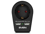 Sven SF-01U Surge Protector Black