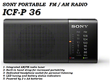 SONY ICF-P36 Portable Radio / Black