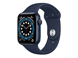 Apple Watch Series 6 GPS 44mm Blue Aluminum Case with Deep Navy Sport Band / Blue
