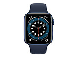 Apple Watch Series 6 GPS 44mm Blue Aluminum Case with Deep Navy Sport Band / Blue