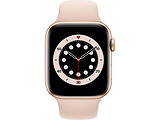 Apple Watch Series 6 GPS 44mm Gold Aluminum Case with Pink Sand Sport Band / Pink