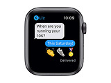 Apple Watch Series 6 GPS 44mm Space Gray Aluminum Case with Black Sport Band / Black