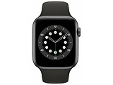 Apple Watch Series 6 GPS 44mm Space Gray Aluminum Case with Black Sport Band / Black