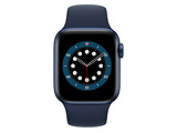 Apple Watch Series 6 GPS 40mm Blue Aluminum Case with Deep Navy Sport Band / Blue
