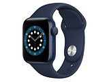 Apple Watch Series 6 GPS 40mm Blue Aluminum Case with Deep Navy Sport Band / Blue