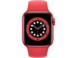 Apple Watch Series 6 GPS 40mm Red Aluminum Case with Red Sport Band / Red