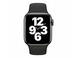 Apple Watch SE 44mm Space Grey Aluminium Case With Black Sport Band / Black