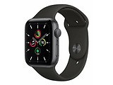 Apple Watch SE 44mm Space Grey Aluminium Case With Black Sport Band / Black