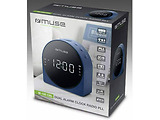 MUSE M-185 / Dual Alarm Clock Radio / Blue