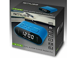 MUSE M-10 / Dual Alarm Clock Radio / Blue