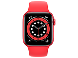 Apple Watch Series 6 GPS 44mm Red Aluminum Case with Red Sport Band / Red