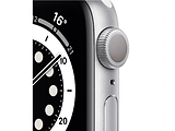 Apple Watch Series 6 GPS 40mm Silver Aluminum Case with White Sport Band / White