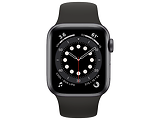 Apple Watch Series 6 GPS 40mm Space Gray Aluminum Case with Black Sport Band / Black