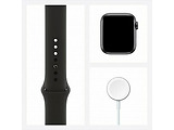 Apple Watch Series 6 GPS 40mm Space Gray Aluminum Case with Black Sport Band / Black
