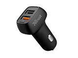 Trust Qmax 30W Ultra-Fast Dual USB Car Charger with QC3.0 / Black