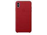 Apple Original iPhone XS Leather Case / Red