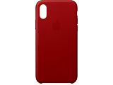 Apple Original iPhone XS Leather Case / Red
