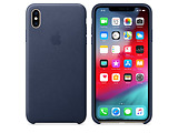 Apple Original iPhone XS Leather Case / Blue
