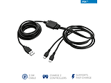 Trust GXT222 Duo Charge cable / Black