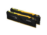 KIT RAM Kingston HyperX FURY RGB HX426C16FB3AK2/64 / 2x32GB / DDR4 / 2666 / PC21300 / CL16 / 1.2V /