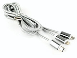 Cablexpert CC-USB2-AM31-1M-S Cable 3-in-1 / Silver