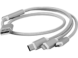 Cablexpert CC-USB2-AM31-1M-S Cable 3-in-1 / Silver
