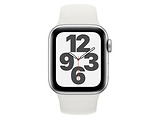 Apple Watch SE 40mm Silver Aluminum Case with White Sport Band / White