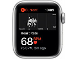 Apple Watch SE 40mm Silver Aluminum Case with White Sport Band / White