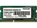 Patriot Signature Line PSD34G160081S / 4GB DDR3 1600 SODIMM