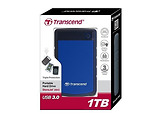 HDD Transcend StoreJet 25H3B / 1.0TB / 2.5" / USB3.0 / Cyan